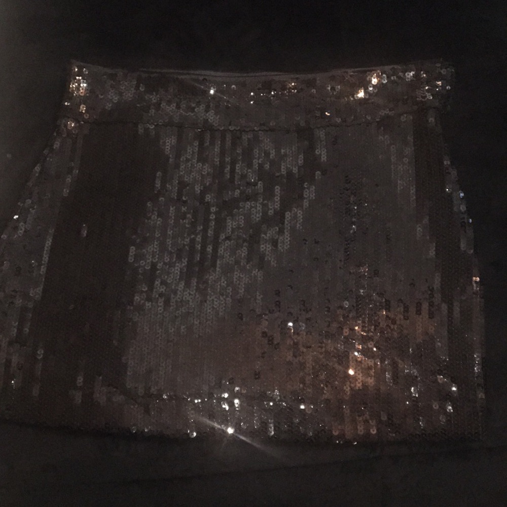 Black Sequin mini skirt